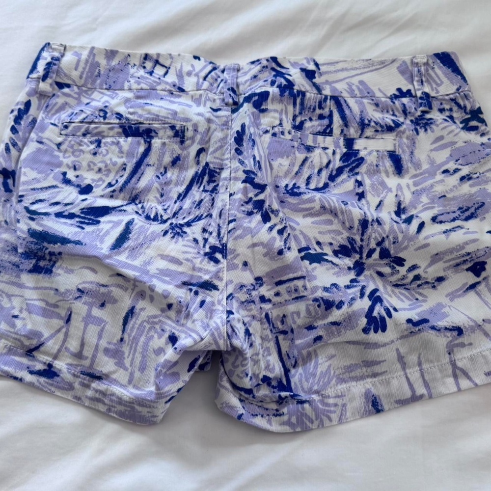 Vintage Lilly Pulitzer Callahan shorts in pattern Lilac Verben Roxk the Dock 8